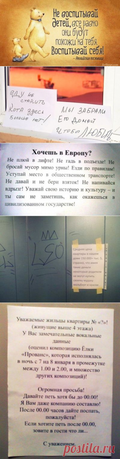 15 душевных объявлений из наших подъездов – Фитнес для мозга