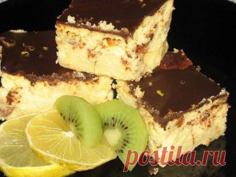 Сырник лимонный с шоколадом - Рецепты с фото