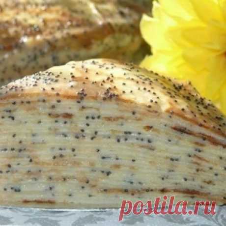 Блинный торт &quot;Маковка&quot; с заварным кремом - просто и безумно вкусно!