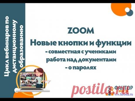 Zoom на уроке: групповая работа над документом, новые настройки безопасности