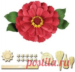 Нож для вырубки Spellbinders D-Lites Die - Zinnia Flower SPEL-S2-164