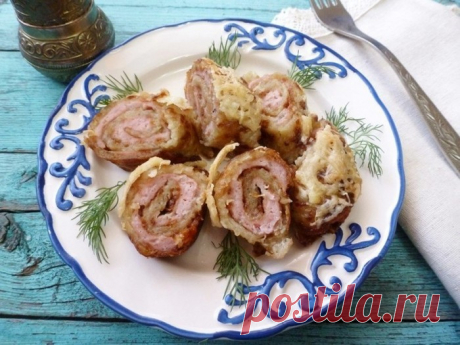 Картофельные рулетики с куриной начинкой