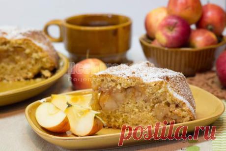 Яблочный пирог с овсянкой - рецепт с пошаговыми фото | Все Блюда