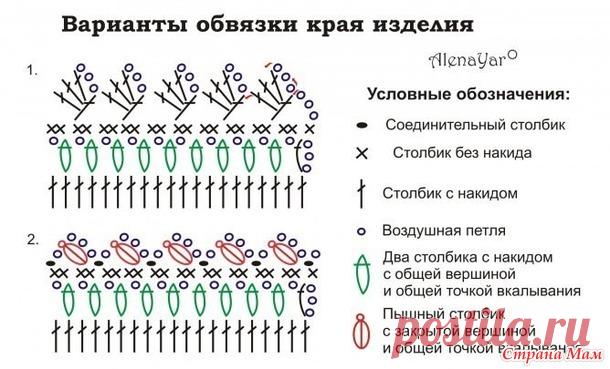 Яркая кофточка из мотивов со схемами | Handmade24