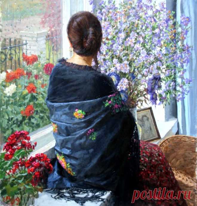 О платках. Синий платочек