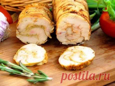 Куриная пастрома на пару, подкопченная розмарином