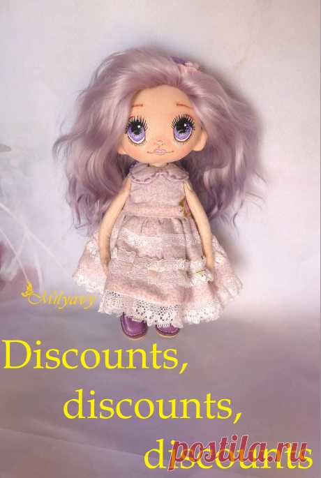 Exclusive beautiful doll cute fashionista) Unique art handmade Textile doll. Perfect present for any celebration! Unique doll,interior doll. Discounts in my shop on Etsy &quot;MilyavyCreations&quot;