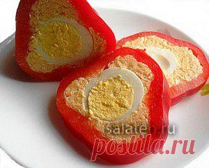 Закуска из фаршированного перца с сыром и яйцом - "Вкусные Рецепты" - lihacheva_51@mail.ru - Почта Mail.Ru