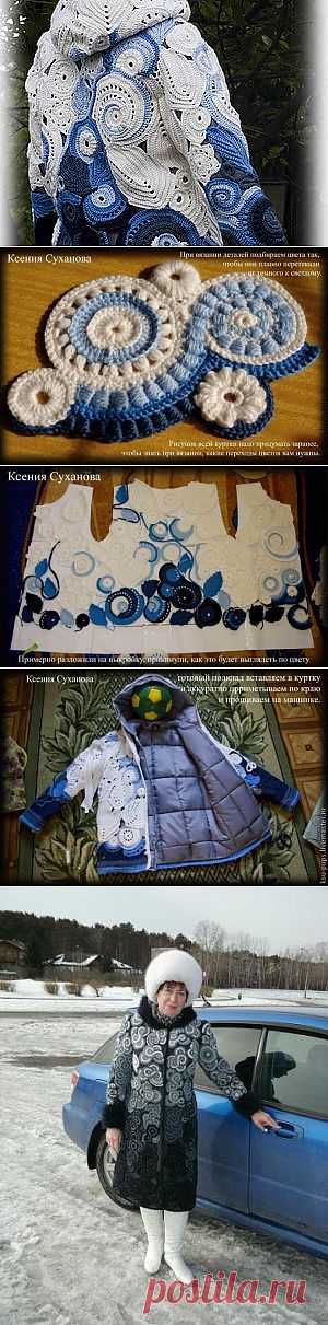 Теплая осенняя куртка с подкладом на синтепоне - Ярмарка Мастеров - ручная работа, handmade