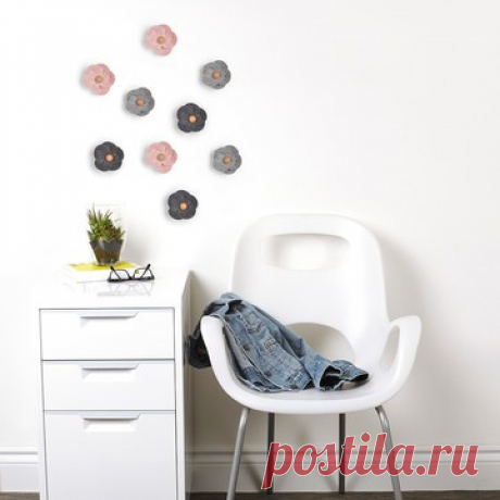 Декор для стен (9 штук) FELTRA FLOWER разноцветный разноцветный арт. 472014-022 по цене 2450,00 руб. – большой выбор товаров в разделе от известного бренда Umbra на Fabika.ru!