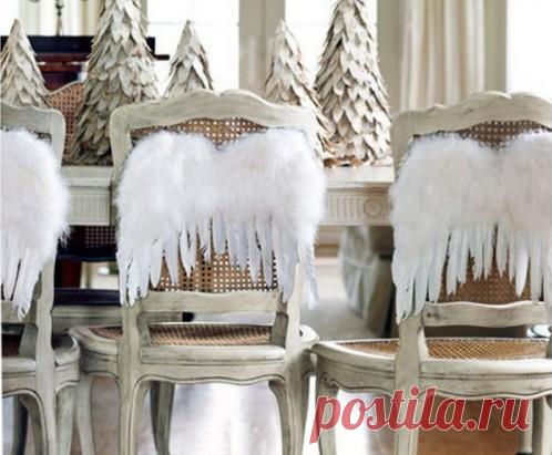 Украшение Новогоднего праздничного стула