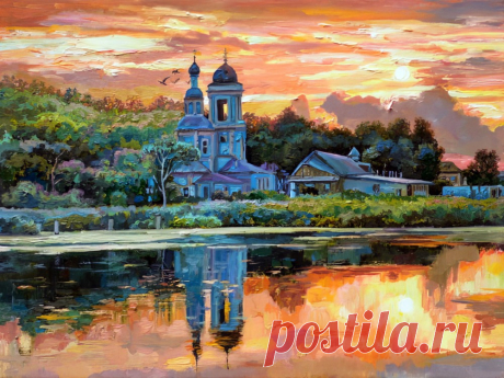 У каждого своя дорога к Храму... Художник Эдуард Порфирьевич Панов.
