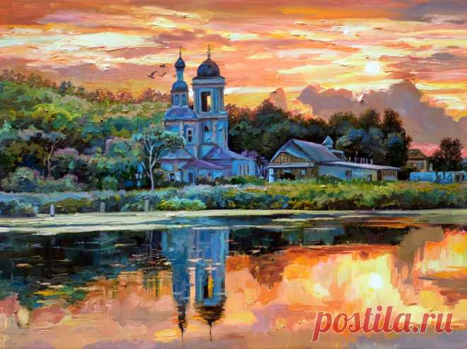 У каждого своя дорога к Храму... Художник Эдуард Порфирьевич Панов.