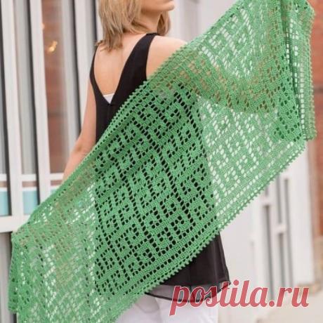Схема узора для шикарного палантина