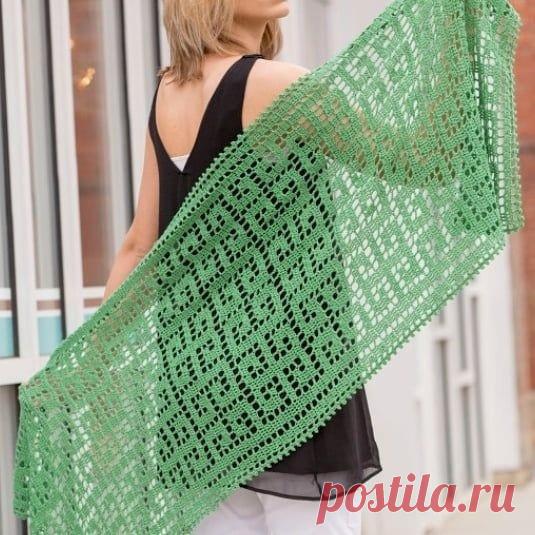 Схема узора для шикарного палантина