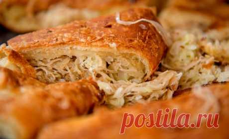 Постный пирог с капустой | Четыре вкуса