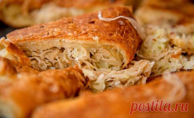 Постный пирог с капустой | Четыре вкуса