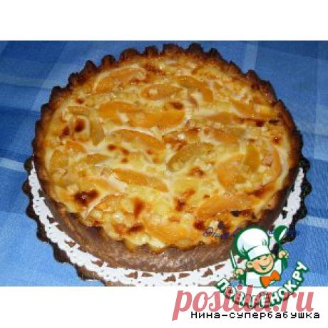 Киш Лорен с персиками и сыром бри - кулинарный рецепт