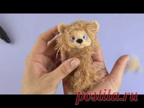 Вязаная игрушка с шерстяной мордашкой👍