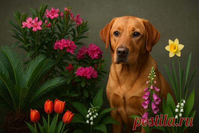 🐶⚠️ Собаки любопытны и иногда пробуют на вкус всё вокруг… Даже растения! Узнайте 7 самых опасных растений для вашего питомца и как защитить его от отравления. 🌿💔

#собаки #здоровьесобак #отравление #ветеринар 
Изображение от ChatGPT