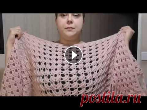 В этом видео я показываю как связать красивую шаль крючком. Материалы: пряжа Alize Angora Gold Simli - примерно 280 гр, крючок № 4 Размеры шали (без б...