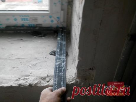 Установка подоконника на раз два три