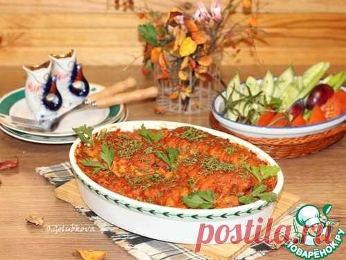 Минтай с овощами в томатном соусе – кулинарный рецепт