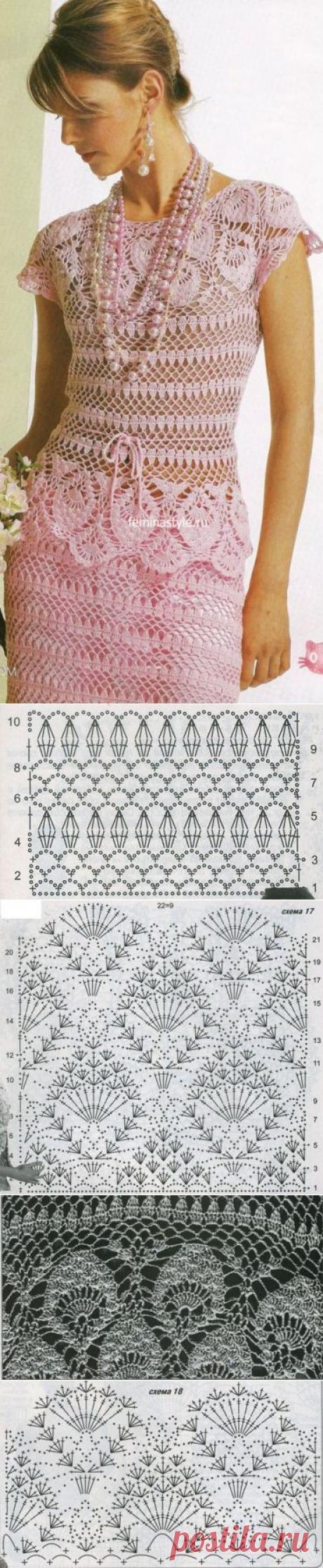 Розовые блуза и юбка / Рукоделие / Домоводство / Женские секреты / Женский стиль