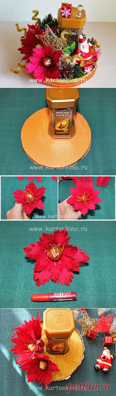 Новогоднее оформление кофе в технике свит-дизайн | КАРТОНКИНО.ru