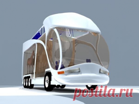 Уникальный автомобиль для перевозки лошадей / Unique car for horse transportation » Бяки.нет