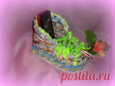 Плетёнки / Поделки из бумаги / Плетение из бумажной лозы