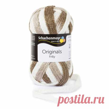 Пряжа &quot;Schachenmayr Originals. Frilly&quot;, 27 м, 100 г, цвет: 00093, бежевый, натуральный, коричневый