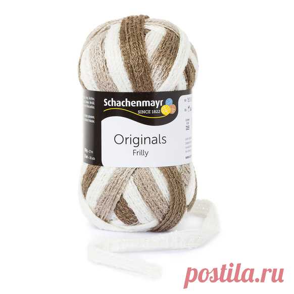 Пряжа "Schachenmayr Originals. Frilly", 27 м, 100 г, цвет: 00093, бежевый, натуральный, коричневый
