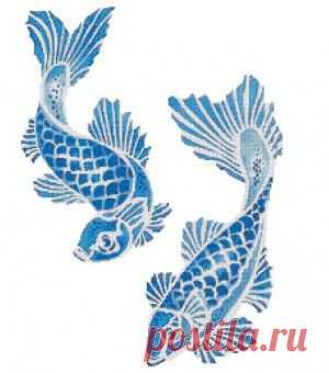 Koi Carp (вышивка крестиком)