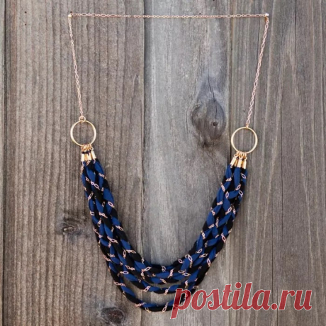 Колье из футболки (diy)