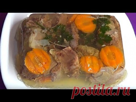 Холодец из говядины. Пошаговый рецепт.