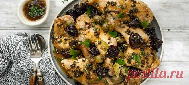 Курица с черносливом фаршированная в духовке – рецепты салата, рулета и плова