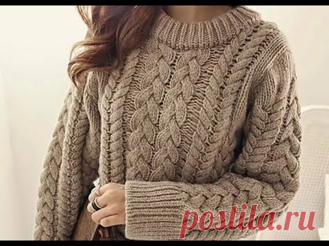 ПОТРЯСАЮЩИЙ джемпер узором  