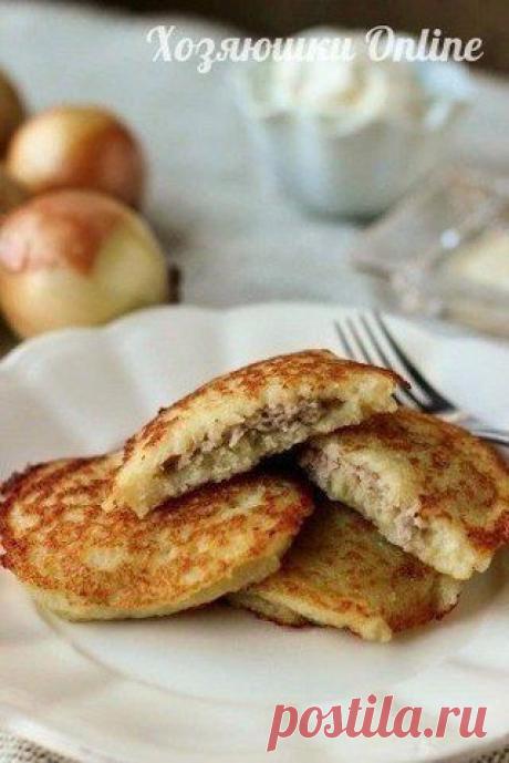 Картофельные драники с мясом