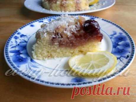 Манник на кефире в микроволновке, рецепт