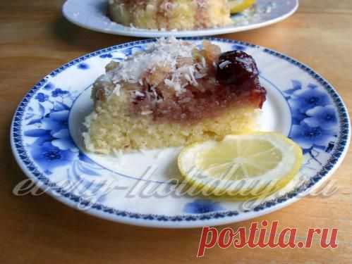 Манник на кефире в микроволновке, рецепт