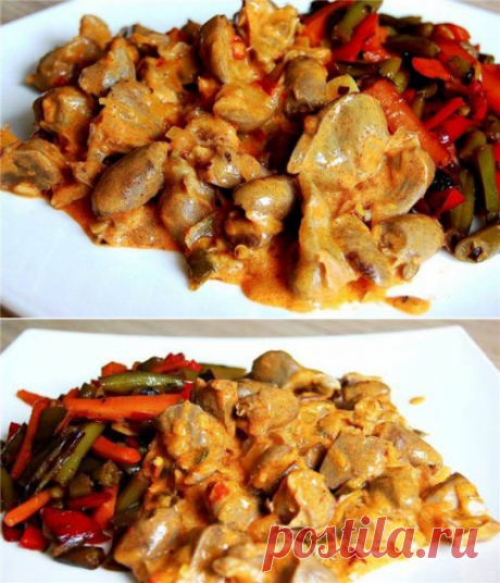 Куриные желудочки в мультиварке - рецепт с фото / Простые рецепты