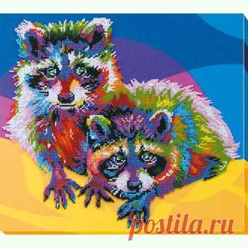 Еноты AB-550 / Абрис Арт / Набори для вишивки бісером / Вишивання на Zinzilin.com