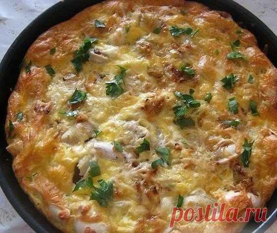 Запеканка из пельменей 