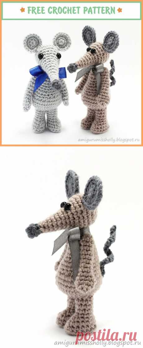 Мышата Изя и Йося. Описание вязания крючком. :: Amigurumi by Miss Holly