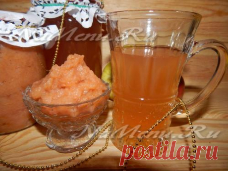 Яблочный сок и пюре в пароварке