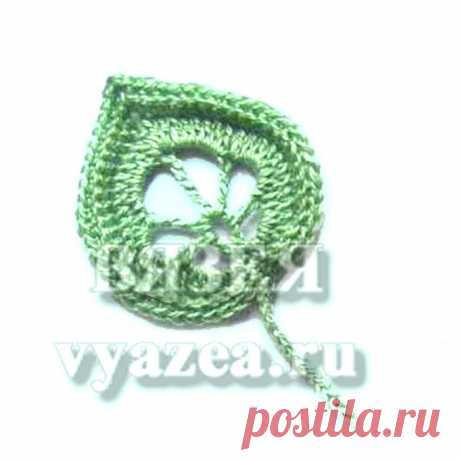 ИРЛАНДСКОЕ КРУЖЕВО Листья и ветки крючком