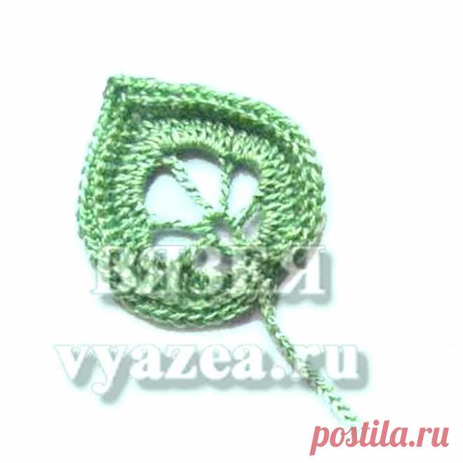 ИРЛАНДСКОЕ КРУЖЕВО Листья и ветки крючком
