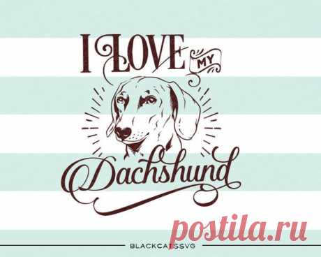 I love my Dachshund -  SVG file Cutting File Clipart in Svg, Eps, Dxf, Png for Cricut & Silhouette I love my Dachshund- SVG file This is not a vinyl, the file contains only digital files, and no material items will be shipped. The item includes a version for black / dark color This is a digital download of a word art vinyl decal cutting file, which can be imported to a number of paper crafting programs like Cricut E