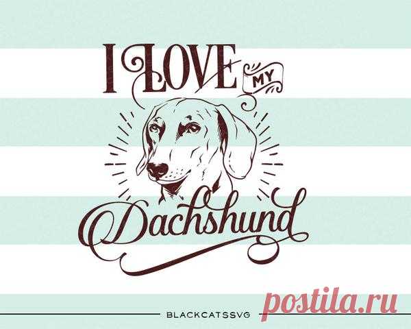 I love my Dachshund -  SVG file Cutting File Clipart in Svg, Eps, Dxf, Png for Cricut & Silhouette I love my Dachshund- SVG file This is not a vinyl, the file contains only digital files, and no material items will be shipped. The item includes a version for black / dark color This is a digital download of a word art vinyl decal cutting file, which can be imported to a number of paper crafting programs like Cricut E